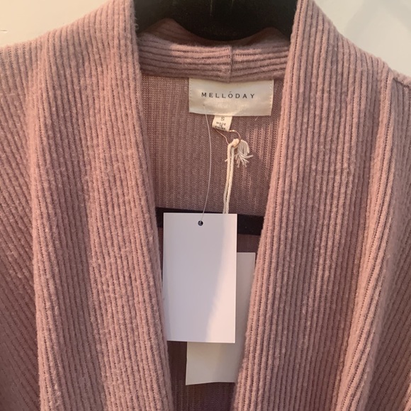 Mauve Purple Melloday Wrap Sweater (S) - Picture 2 of 2